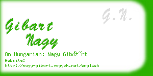 gibart nagy business card